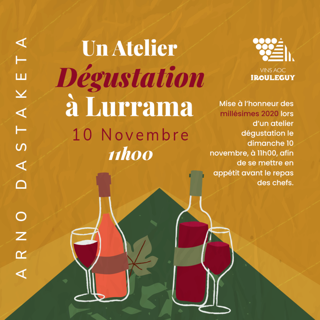 Visuel #1 de l'atelier de dégustation - Lurrama | AOC Irouléguy